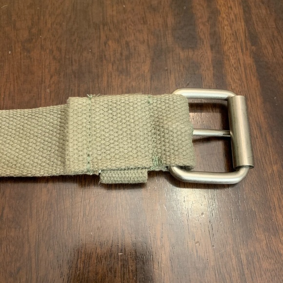 Metallic Olive Green Utilitarian Style Belt - Picture 5 of 6